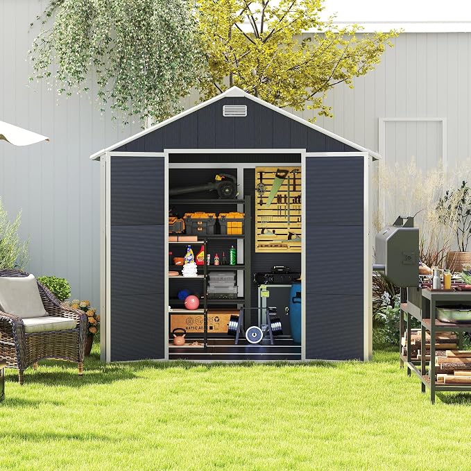 MyVoice 8x8 FT Outdoor Resin Storage Shed - Image 8