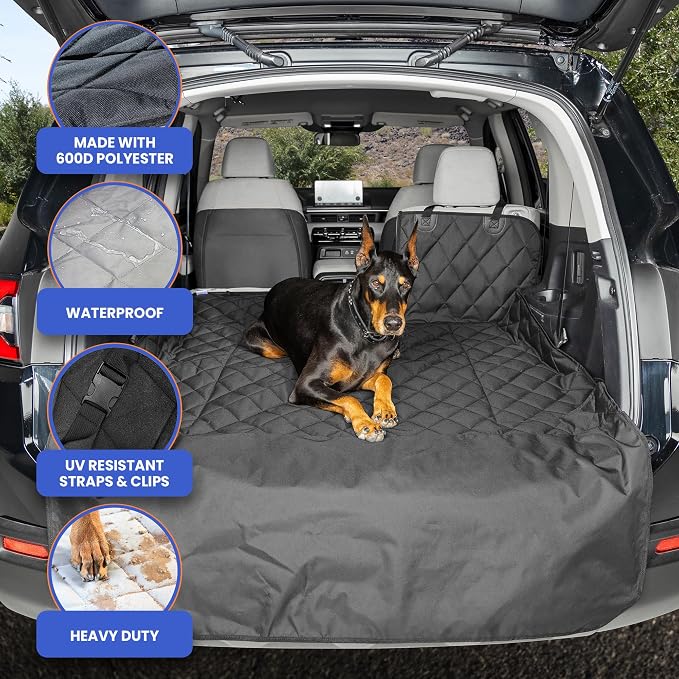 4Knines SUV Cargo Liner for Dogs, Trunk Mat for SUV, Durable Cargo Cover - Image 3