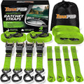 TitanPro Heavy Duty Ratchet Straps 4-Pack by TitanPro