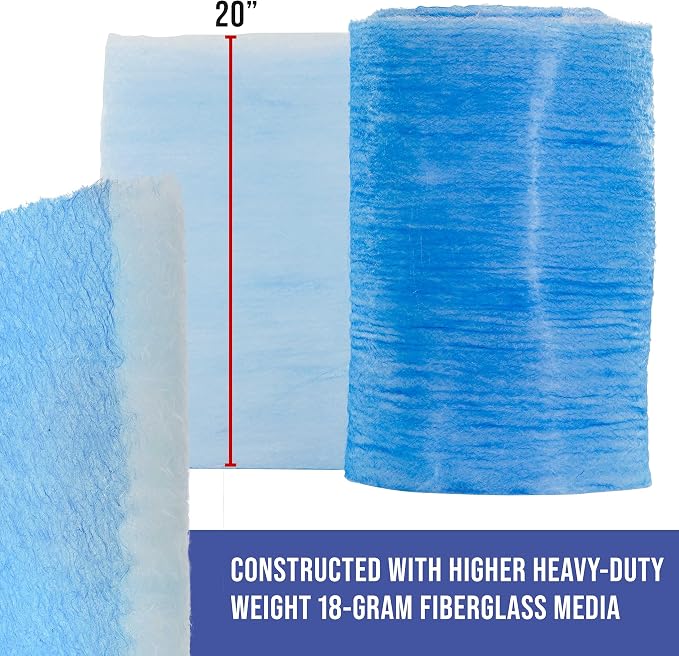 Master Elite Premium Paint Spray Booth Exhaust Filter Roll, 20.5" x 300' - Image 3