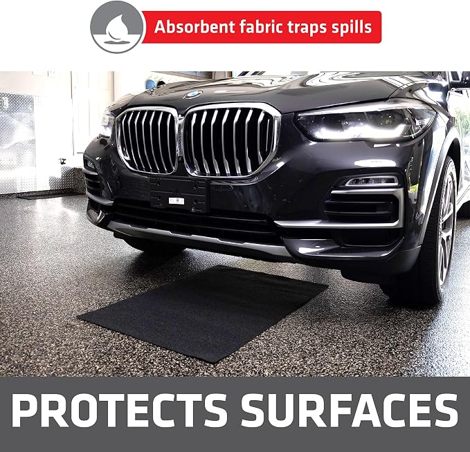 Drymate Oil Spill Mat, Premium Absorbent Oil Pad, Waterproof Backing Contains - Image 3