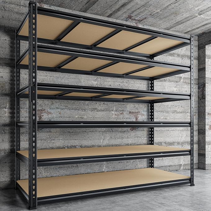 83.8" H Garage Shelving 59.8" W Metal Shelving 3000LBS Storage Shelves Heavy - Image 9