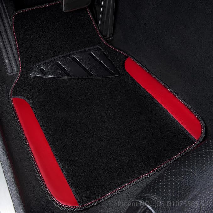 CAR PASS Rainbow Waterproof Universal Fit Faux Leather Car Carpet- Anti-Slip - Image 7