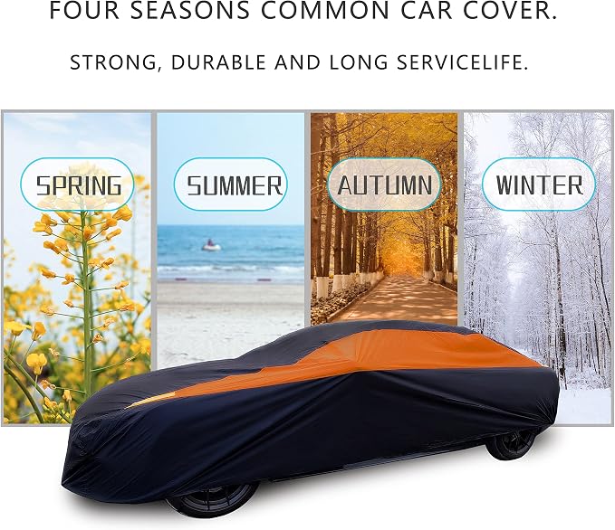 MORNYRAY Waterproof Car Cover All Weather Snowproof UV Protection Windproof - Image 6