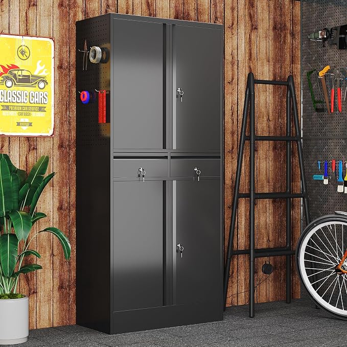 71" Metal Garage Storage Cabinet - Image 8