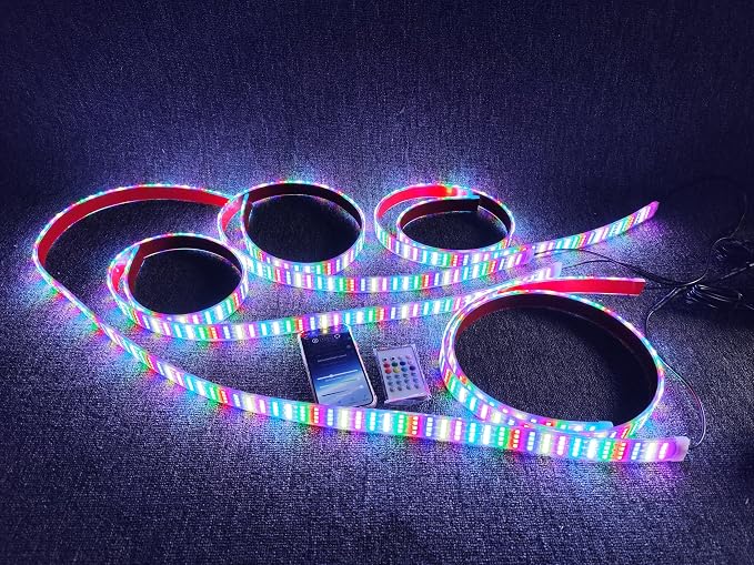 3PCS 4FT Quad Row Brightest Chasing Dream Color LED Light Strips - Image 6