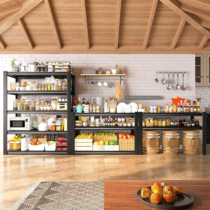 REIBII 40" W Garage Shelving, Heavy Duty Storage Shelves Load 2500LBS, 5-Tier - Image 7