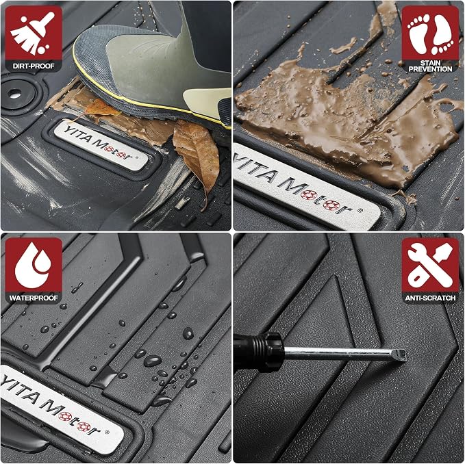 YITAMOTOR Upgraded Floor Mats Compatible - Image 4