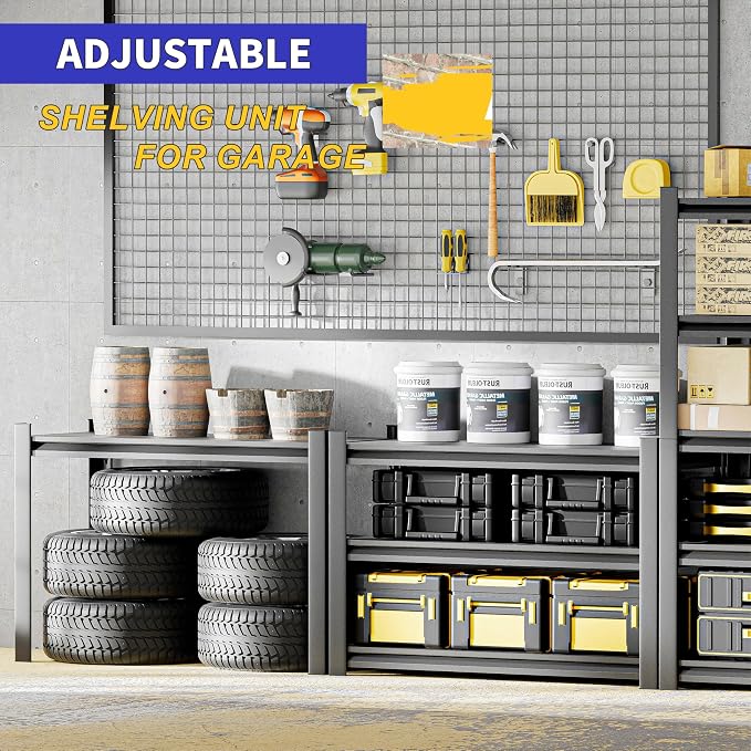 Garage Shelving, Thickened 72"*35.4"*15.7"Garage Storage Shelves Heavy Duty - Image 4