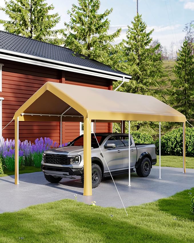 10x20ft Metal Carport Garage by Unknown