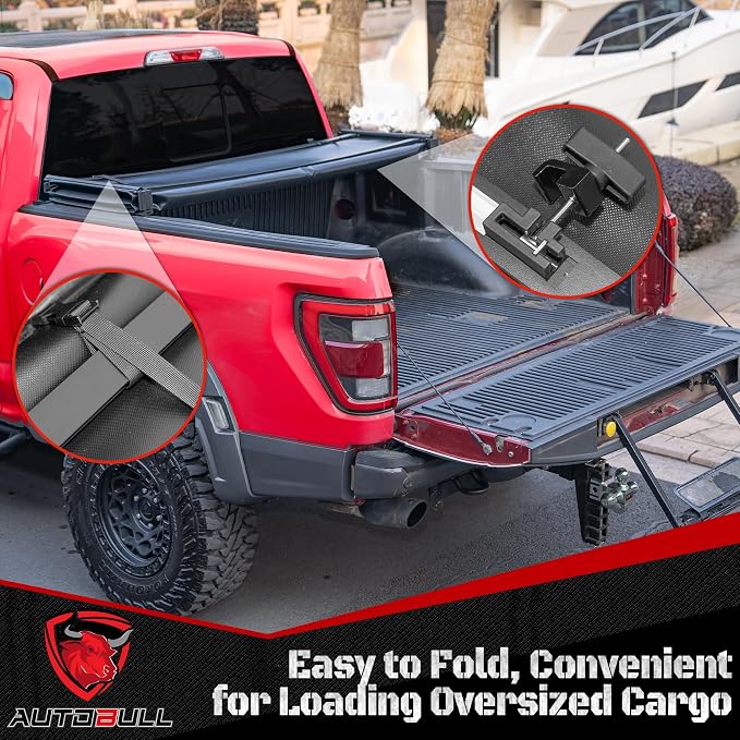 Soft Tri Fold tonneau Cover Compatible - Image 4