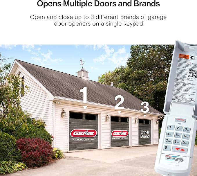 Genie Genuine GUK-R Wireless Universal Garage Door Opener Keypad, Compatible - Image 4