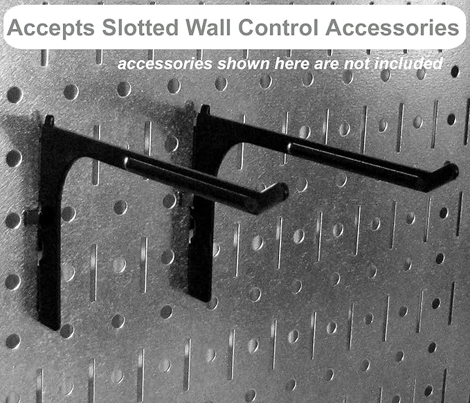 Wall Control Metal Pegboard Utility Tool Storage Kit - Image 3