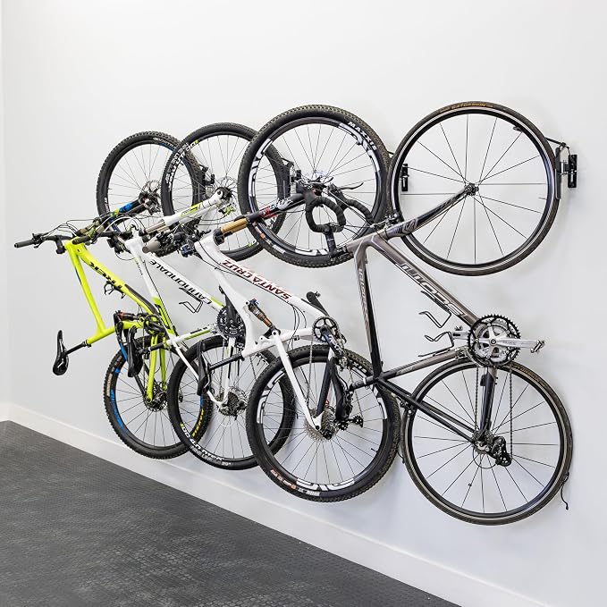 StoreYourBoard Bike Swivel Rack – Wall Mounted Garage Bike Storage, Vertical by StoreYourBoard