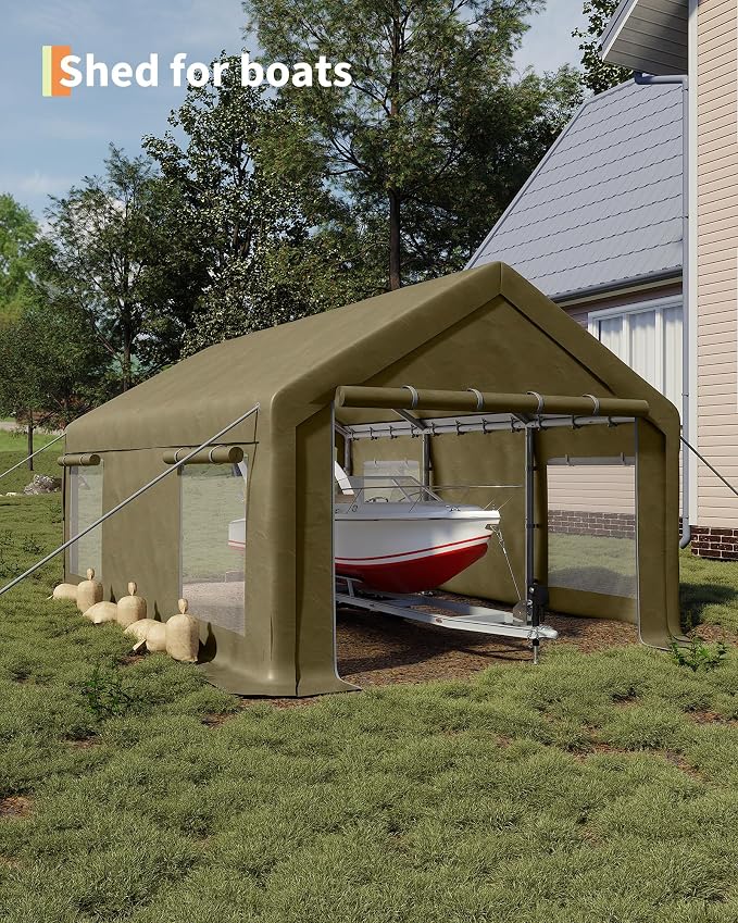 12x20 Ft Carport, Car Port - Image 5
