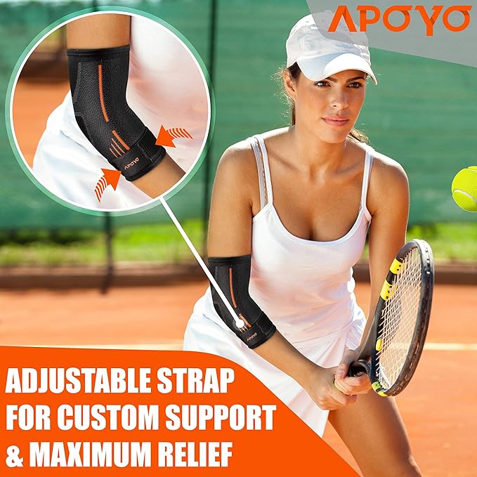 APOYO Elbow Brace for Tendonitis and Tennis Elbow, Compression Sleeve for - Image 3