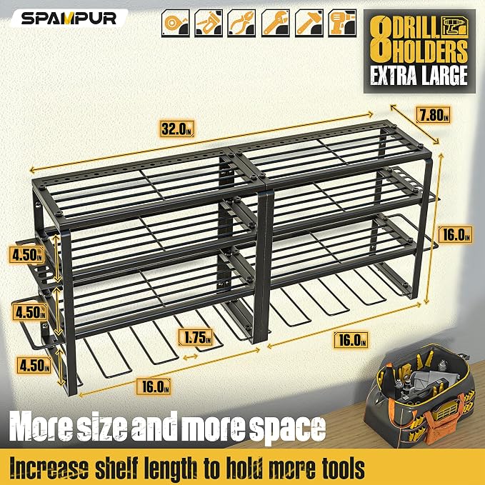 Power Tool Organizer, 15 Min Quick Assembly & Max 420lbs load by Heavy Duty - Image 6