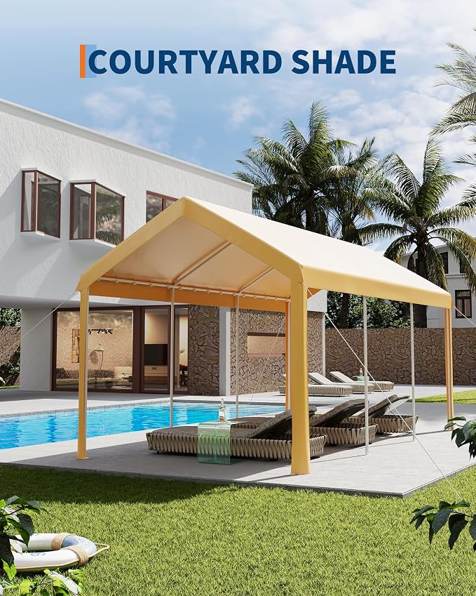 10x20ft Metal Carport Garage - Image 6