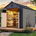 YITAHOME Outdoor Storage Shed 8x10 Ft, Plastic Storage Sheds by YITAHOME