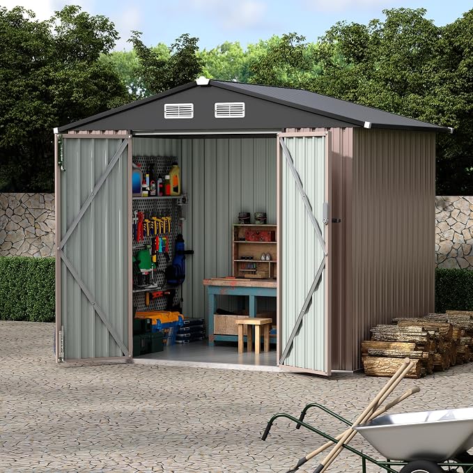 6x8x6.4 FT Outdoor Storage Sheds - Image 7