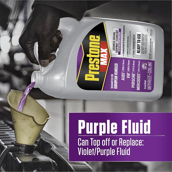Prestone AF6510 MAX European Vehicles Violet Antifreeze and Coolant, 1 Gallon - Image 5