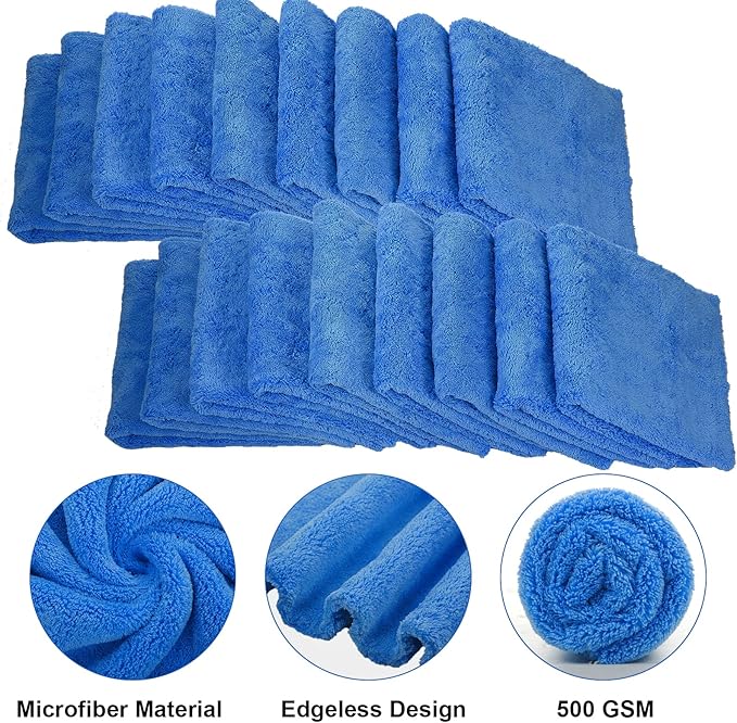 Shimeyao 30 Pcs Edgeless Microfiber Plush Towels - Image 3