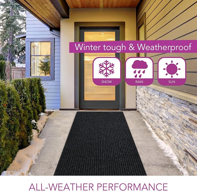 iCustomRug Spartan Weather Warrior Indoor/Outdoor Utility Ribbed Carpet Runner - Image 6