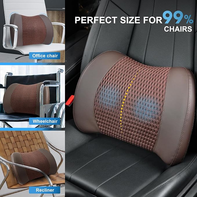 Memory Foam Lumbar Support Cushion Relieves Lower Back Pain - Image 8