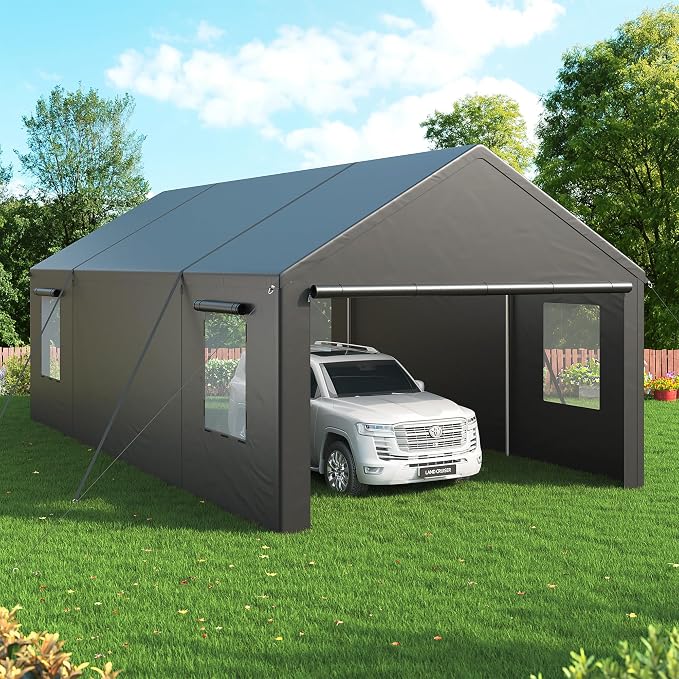 Carport, 13x25 FT Heavy Duty Car Port by AirWire