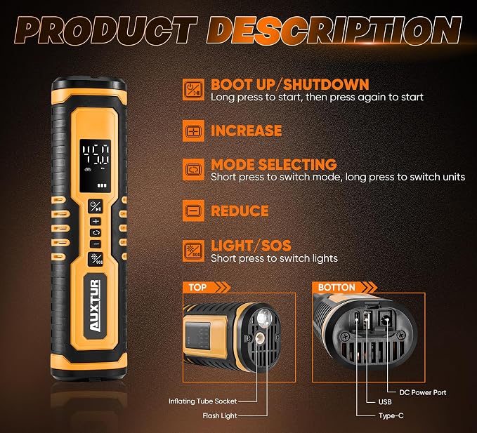 Cordless Tire Inflator for Car - Image 7
