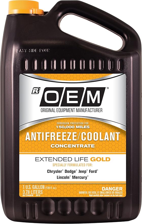Recochem OEM 86-734GOEM Gold Premium Antifreeze Concentrate Extended Life GOLD by OEM