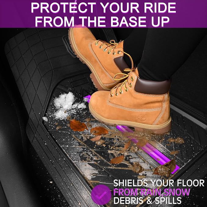 CAR PASS Metal Medium Rubber Floor Mats - Image 4