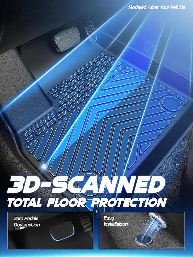 Car Floor Mats for Chevrolet Chevy Traverse 2018-2024 2025 Accessories - Image 3