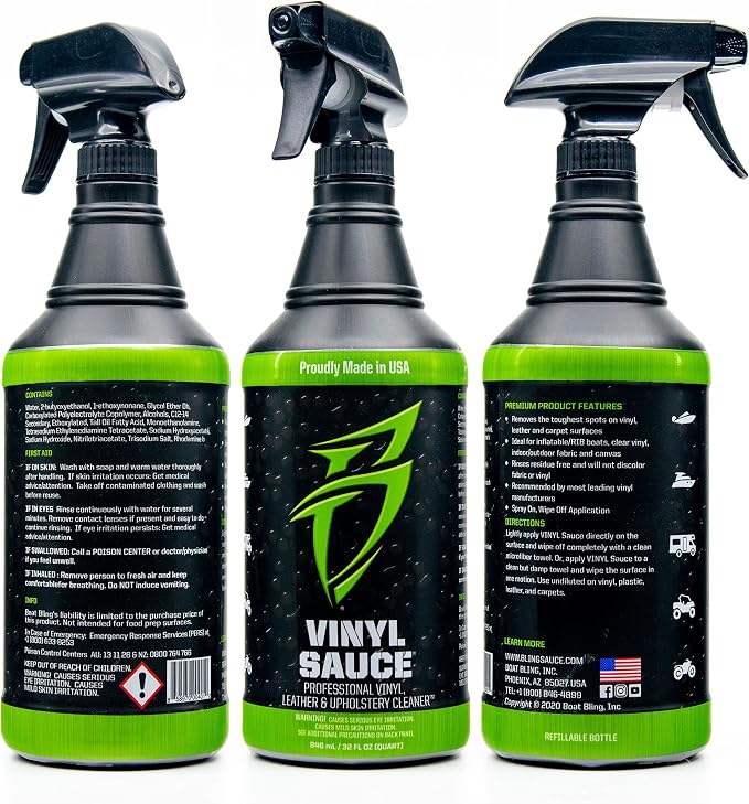 Boat Bling Vinyl Sauce Premium Vinyl and Leather Cleaner, - Image 2