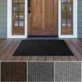 iCustomRug Spartan Weather Warrior Indoor/Outdoor Utility Ribbed Carpet Runner by iCustomRug