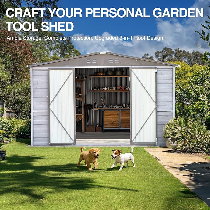 8x10 FT Outdoor Storage Shed - Image 7