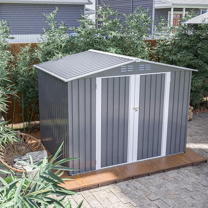 8x6 FT Outdoor Tool Storage Shed - Image 8