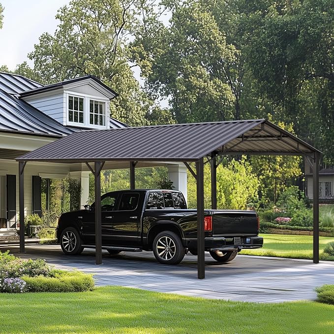 PHI VILLA 10 x 20 ft Carport Metal Carports by PHIVILLAThepioneerofcomfortablehouseholdsupplies