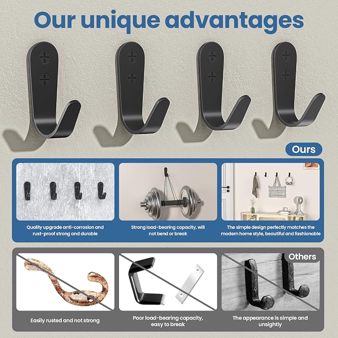 10PCS Wall Hooks - Image 2