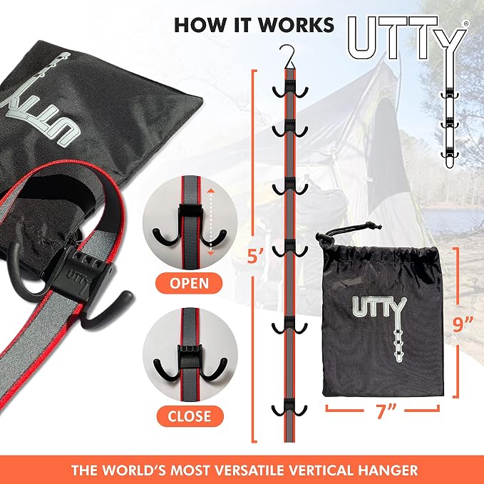UTTY Hanging Multipurpose Portable Hockey Drying Rack - Image 2