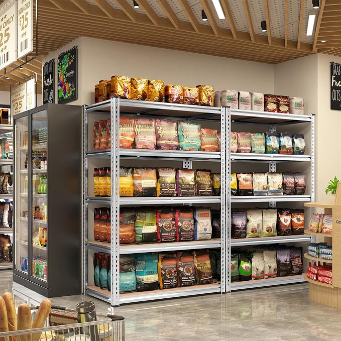 REIBII 2020LBS Garage Shelving Heavy Duty Metal Shelving 5 Tier Storage Shelves - Image 2