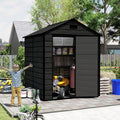 6x6 ft Outdoor Storage Shed, Garden Shed W/Window, Resin Storage Shed W/Air by Unknown