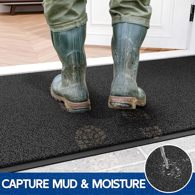 Sturdy Front Door Mat, Fade Resistant, Waterproof Low Profile Entry Mat - Image 3