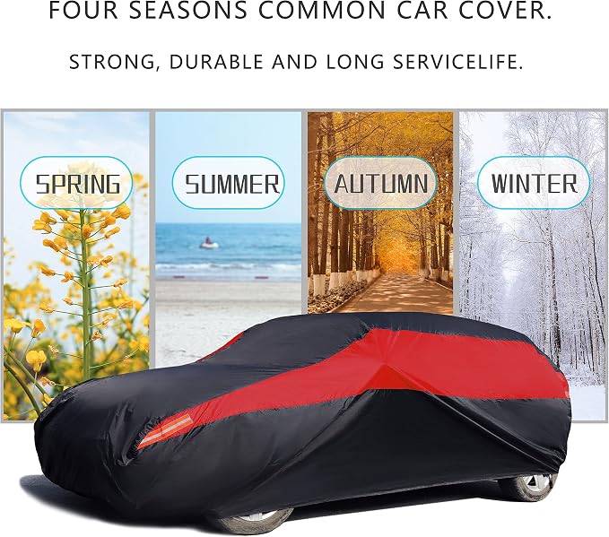 MORNYRAY Car Cover Waterproof All Weather Windproof Snowproof UV Protection - Image 6