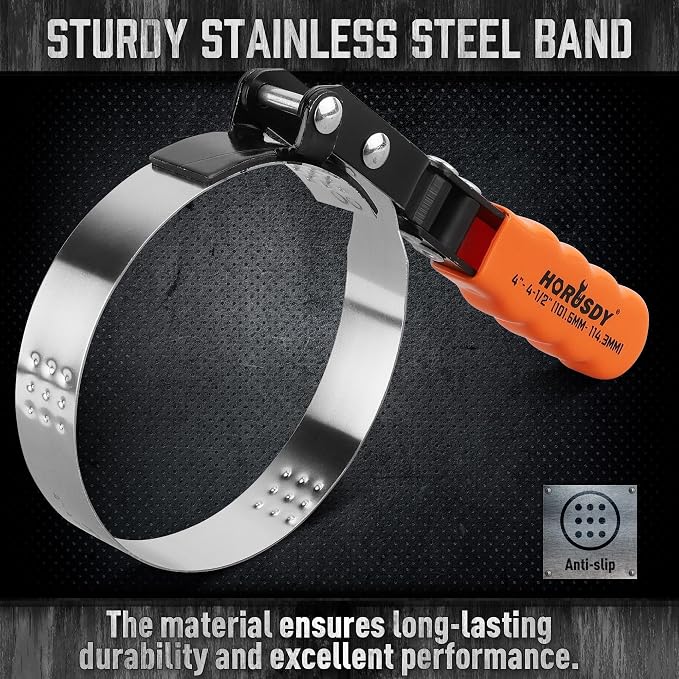 HORUSDY Large Swivel Oil Filter Wrench, Durable & Easy Operation - Image 4