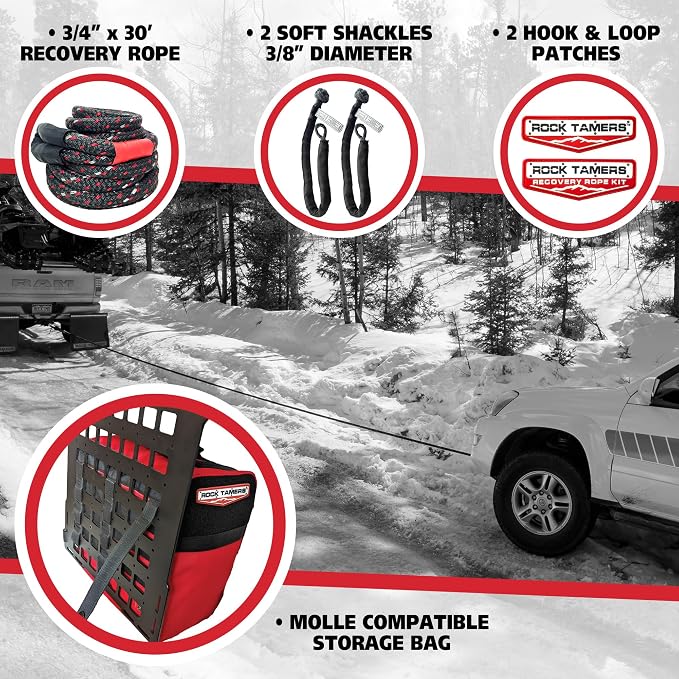 Rock Tamers Kinetic Recovery Rope Kit - Image 3