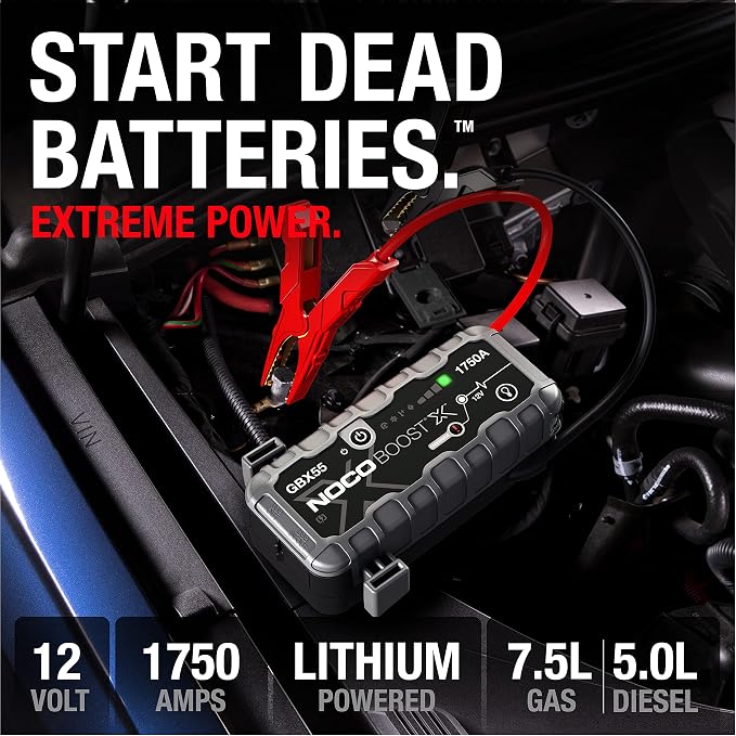 NOCO Boost X GBX55: 1750A UltraSafe Jump Starter – 12V Lithium Battery Booster - Image 2