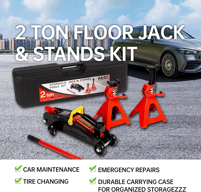 2-Ton Hydraulic Low Profile Trolley Garage Service/Floor Jack - Image 2
