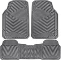 CAR PASS Rubber Car Mats, Car Floor Mats All Weather, Car Mat Full Set 3 Piece by CARPASS