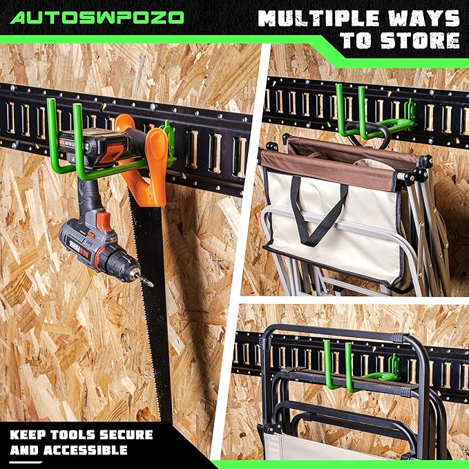 2-Pack E-Track Heavy Duty Shovel/Tool Hanger, E Track Hooks - Image 4